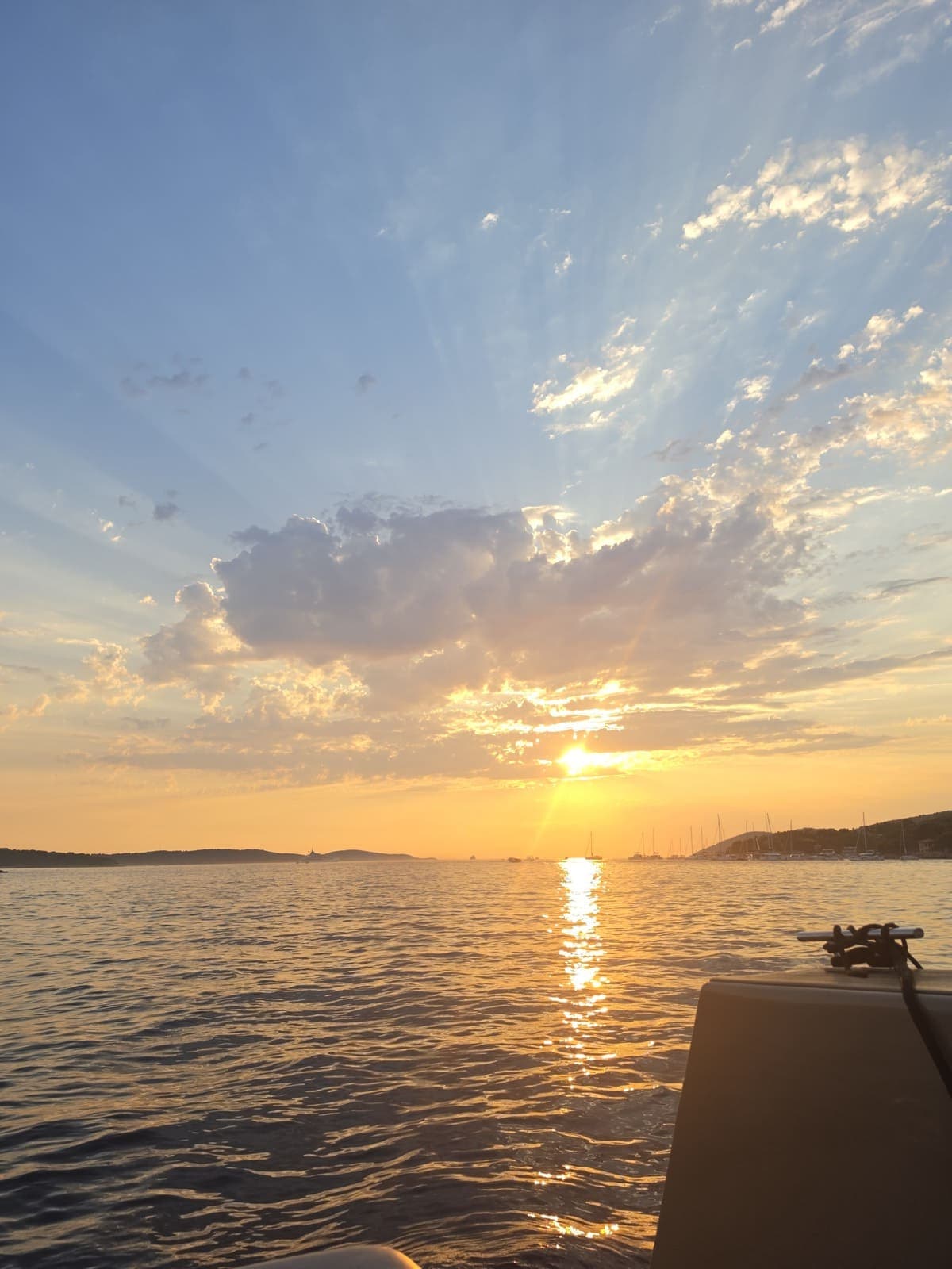 Rebelde Boats - sunset in Hvar town, Hvar island, Croatia