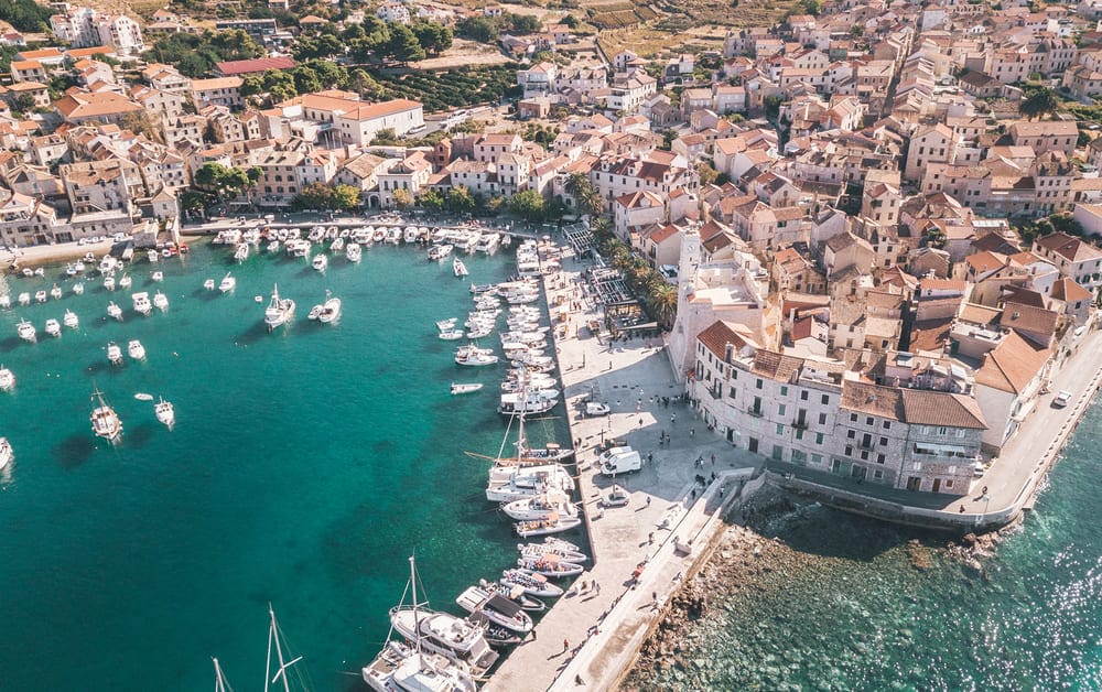 Pulling into Komiža — the old fishing town of Vis